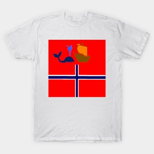 Sporty Norway Design on White Background T-Shirt